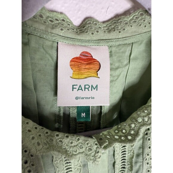 Farm Rio Green Sleeveless Top - Picture 3 of 5